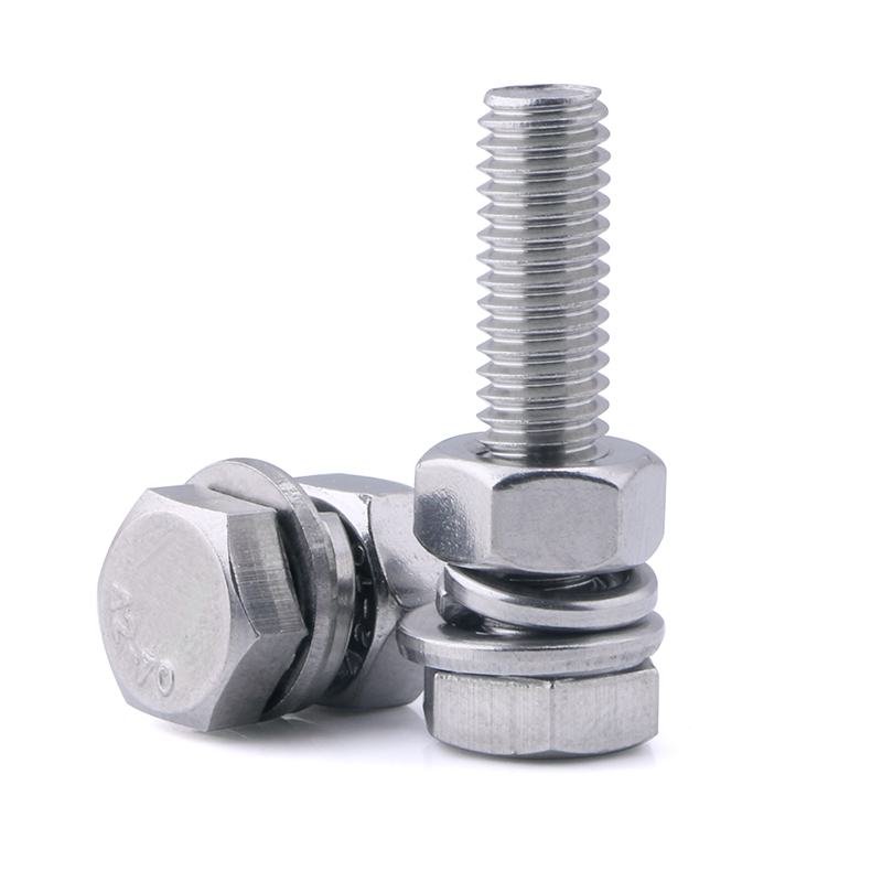 304不锈钢外六角螺丝螺母套装六角螺栓6角螺丝钉M2M3M4M5M6YM8-M1