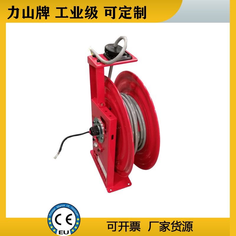 电动卷线器电缆卷盘m自动伸缩回收光纤卷线器 工业电动卷轴绕线盘