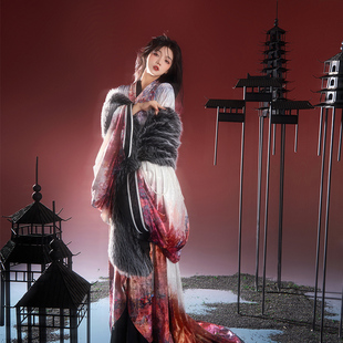 2022国风大典走秀款【鸿宴】异志阁原创改良汉服冬季汉元素战国袍