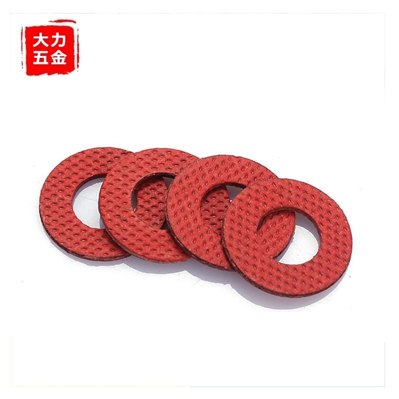 绝缘红垫片0.5mm红纸板钢板垫圈0.8红钢纸平垫1mm厚度 M2.5 M2 M3