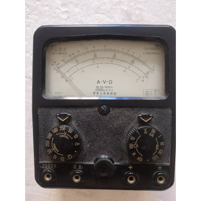 mf500型 指针式 万用表  外磁 老( 旧)表 上海国光仪表厂 1987年