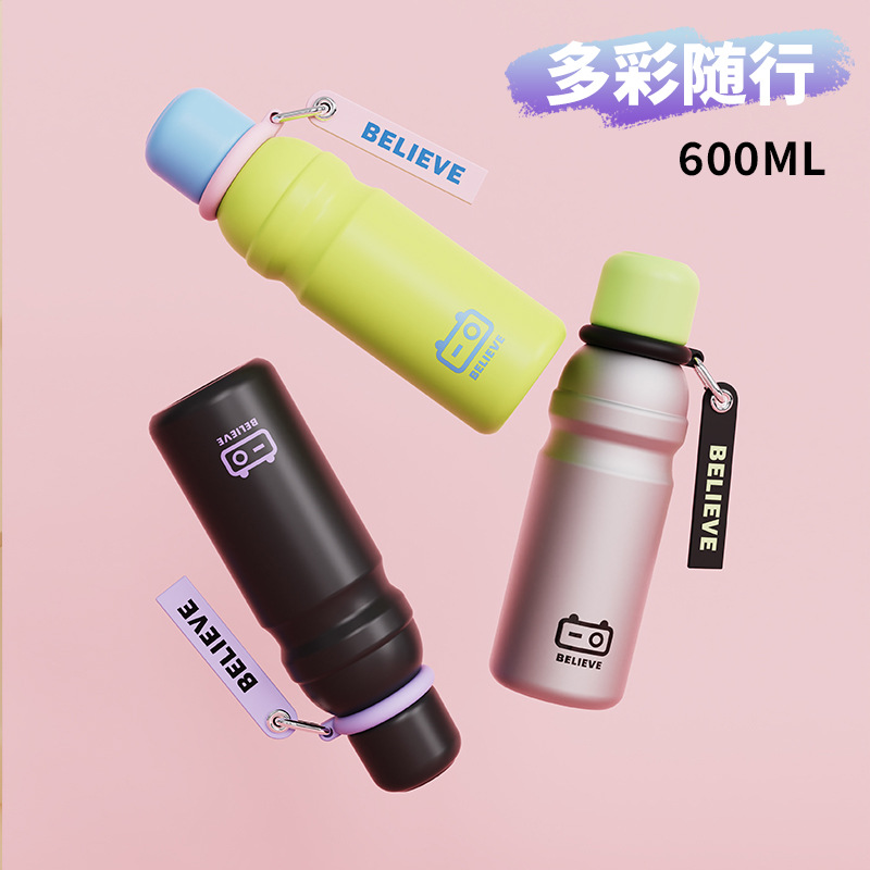 日本品质高颜值316不锈钢保温杯男女士学生户外便携运动水壶大容