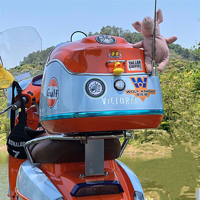 极速龙嘉维多利亚150海湾石油复B古踏板电动摩托车改装300大容量