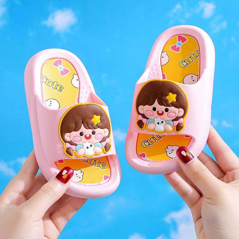 极速儿童拖鞋夏季女孩小公t主卡通可爱室内居家童鞋家用凉拖鞋女