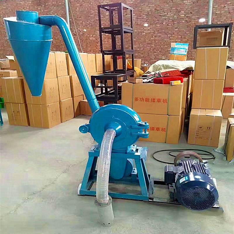 极速齿盘猪饲料粉碎机 粮旋x风除尘杂粉碎机 家用荞麦大米磨面机