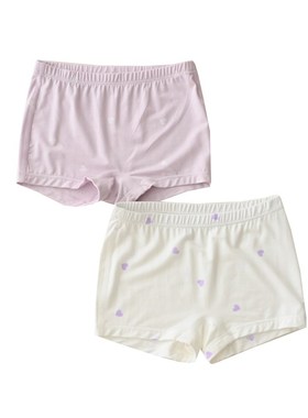 极速A类 两条装 50支兰精莫y代尔女童平角内裤 儿童底裤 中大童