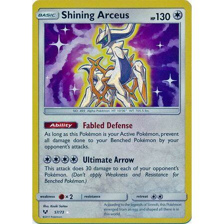 极速Shining Arceus - 57/73 - Holo Rare - Sun & MXoon: Sh