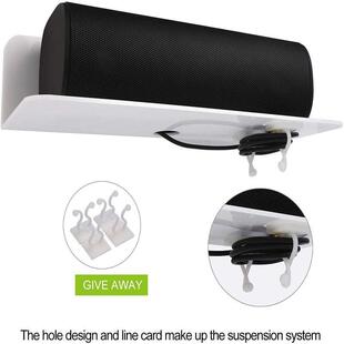 极速2023新h款压克力免打孔墙壁收纳层架浮动隔板壁挂架厨房浴室