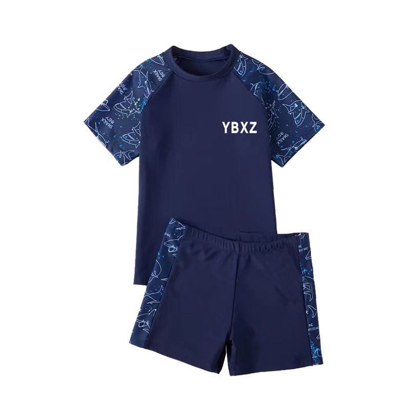 极速。泳衣e男款儿童男童12岁加肥加大男宝游泳衣护目镜套装泳裤