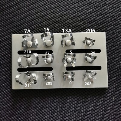 极速12pcs/loti Dental Oral Care Clip Rubber Dam Holder Denta