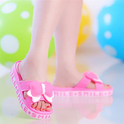 极速可爱夏季女款加高中坡跟凉拖鞋D家居浴室洗澡塑料厚底防滑室