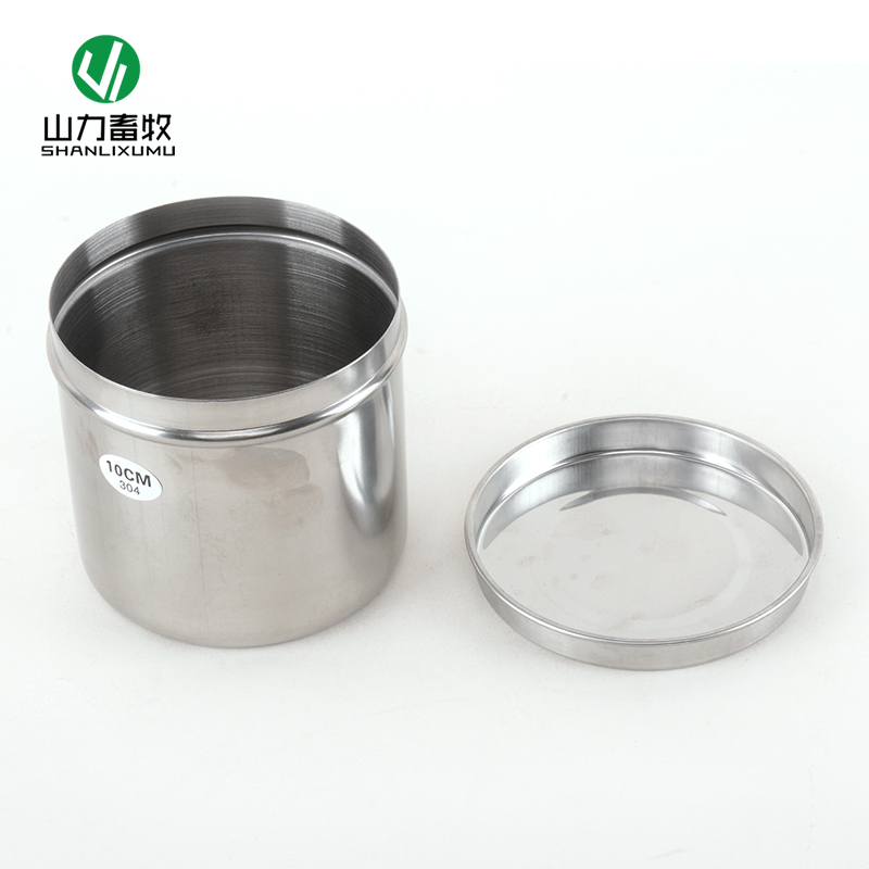 极速10厘米棉花缸 10CM棉花敷料缸 棉球缸O 棉签缸不锈钢带盖棉花