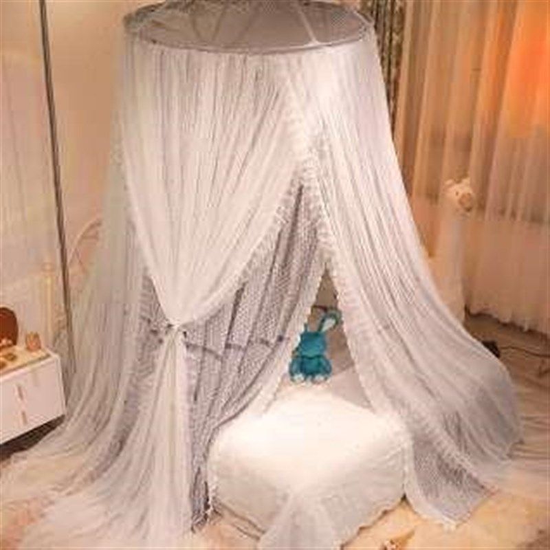 极速新款双层防尘遮光蚊帐悬吊式天花板公主儿P童床幔家用圆顶免,床上用品,蚊帐,淘宝优惠券,粉丝福利购,淘宝优惠卷