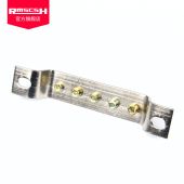 极速单排厚2.5宽25mm5w孔位大电流地线排铜排配电箱配件接地端子