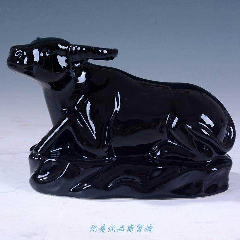 极速黑色陶瓷十二k12生肖摆件鼠牛虎兔龙蛇马羊猴鸡狗猪风水器家