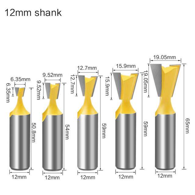 极速High Quality Induqstry 1Pcs5Pcs 12mm Shank Dovetail Join