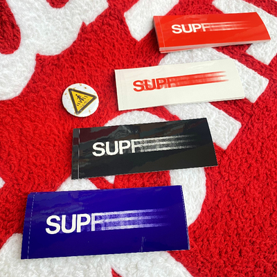 极速潮牌Supf幻影贴纸20SS Motion Logo Sticker个性滑板笔记本贴