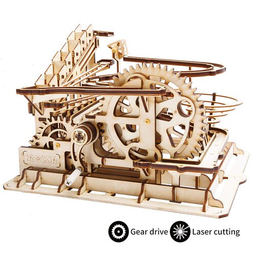 极速Robotime DIYl 3D Wooden Mechanical Puzzle  Model Buildin