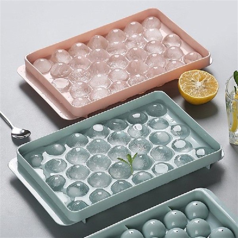 极速1PC Round Rhombusq Ice Mould Ice Cube Tray Cube Plastic