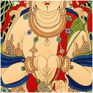 极速定制西藏g唐卡1894十一面观音手工布艺装裱尼泊尔风格非手绘