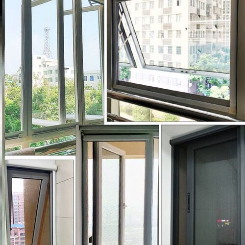 新品铝合金沙窗j门帘防蚊防虫隐形回卷上下化妆室家用窗户免打孔