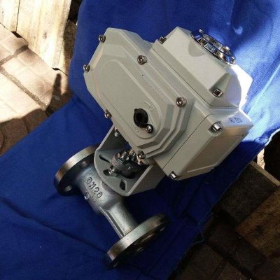 极速电动法兰球阀高温一体式水阀蒸汽油Q9I41M-16C气动调节铸钢不