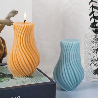 极速Silicone Mold for Candle Making 3D WaLter Ripple Resin S