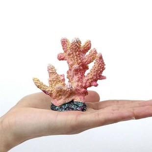 极速Aratificial Resin Coral Reef Aquarium Plants Ornament La