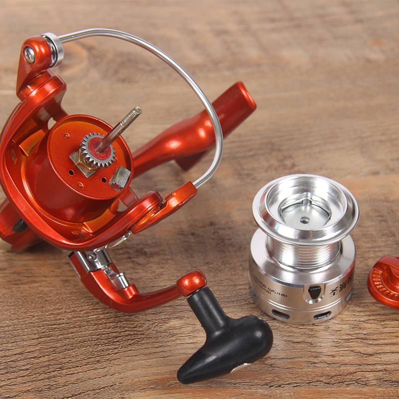 极速特价10轴金属鱼线轮筏矶海杆路亚纺车N轮抛竿渔轮远投垂钓用