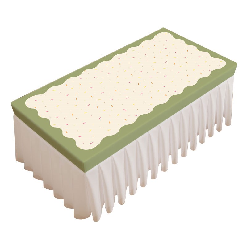 极速奶油风茶几桌布防水s防油盖布全包遮丑小清新茶几罩套餐桌桌