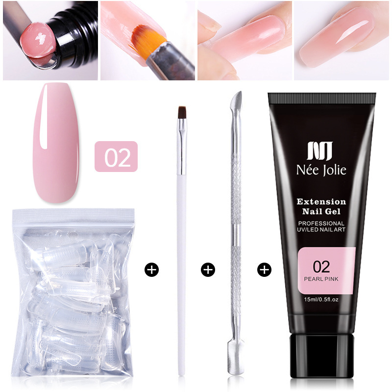 极速15ml Extension Gel Nail Art CSet Paper Holder-free Fast