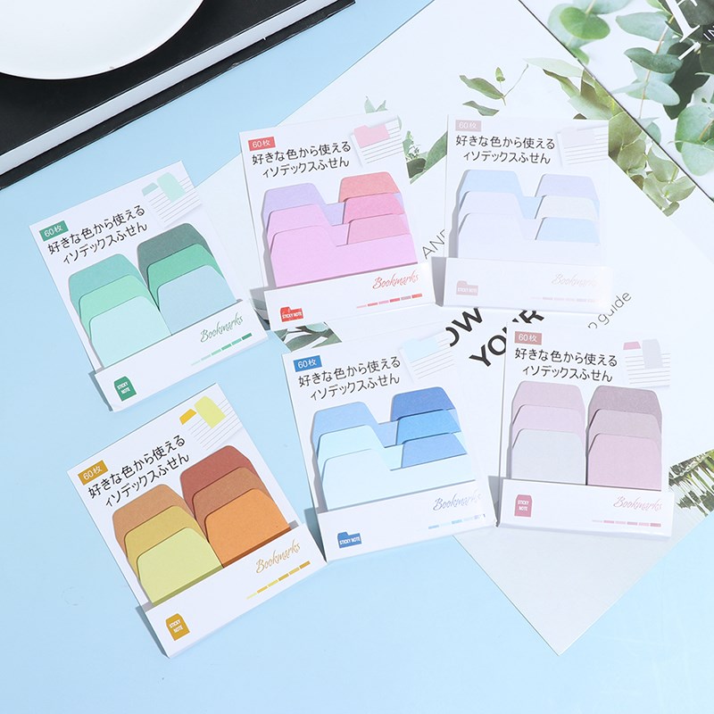 速发60 Blank Notes Pack Index Divider Sticky Notes Paper Tab