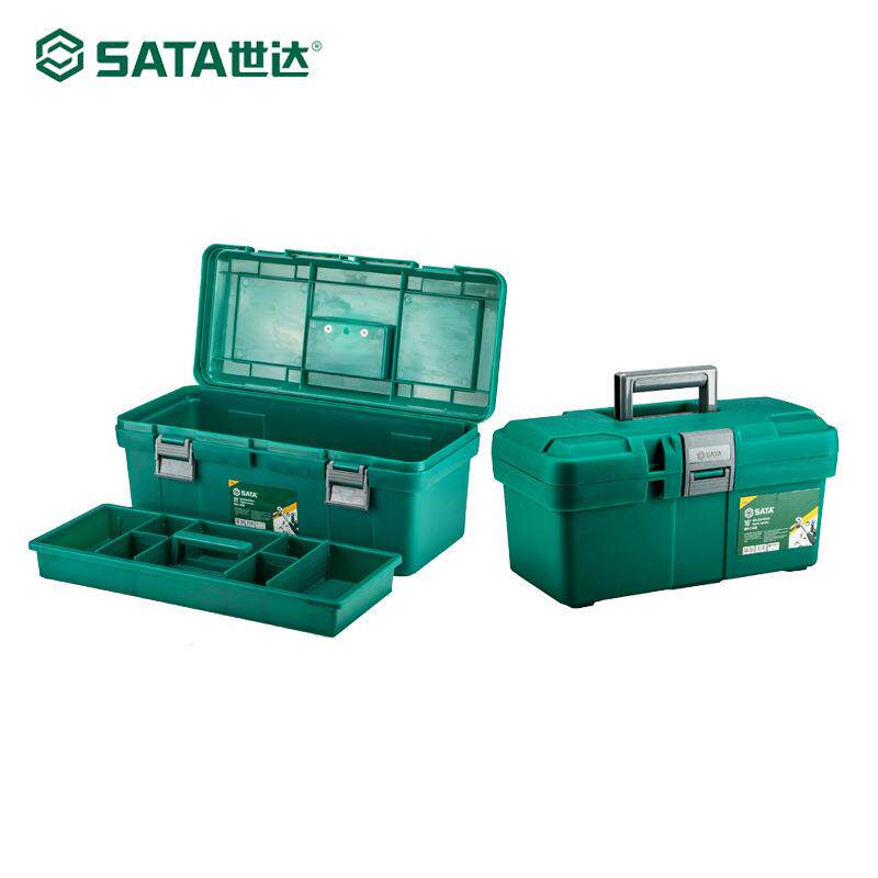 世达工具箱提手塑料箱五金工具收纳盒车载整理95161工业级手提式 - 实物图