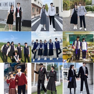 出租学生秋冬款支付JK班服校服运动会高中成人礼演出服租赁