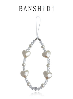 ins自制原创手机手机链ccd链条挂绳手工diy串珠相机挂饰手腕镭射爱心高级感苹果华为小米手机壳通用手机挂绳