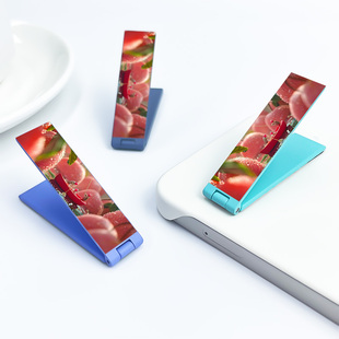 网红创意影响桌面指环支撑架 桌面便捷任意调节折叠式 diy手机支架苹果微观一字支撑式 多色金属手机支架新款