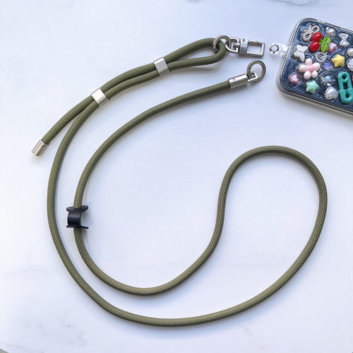 班诗迪8mm长款可调节编织手机绳