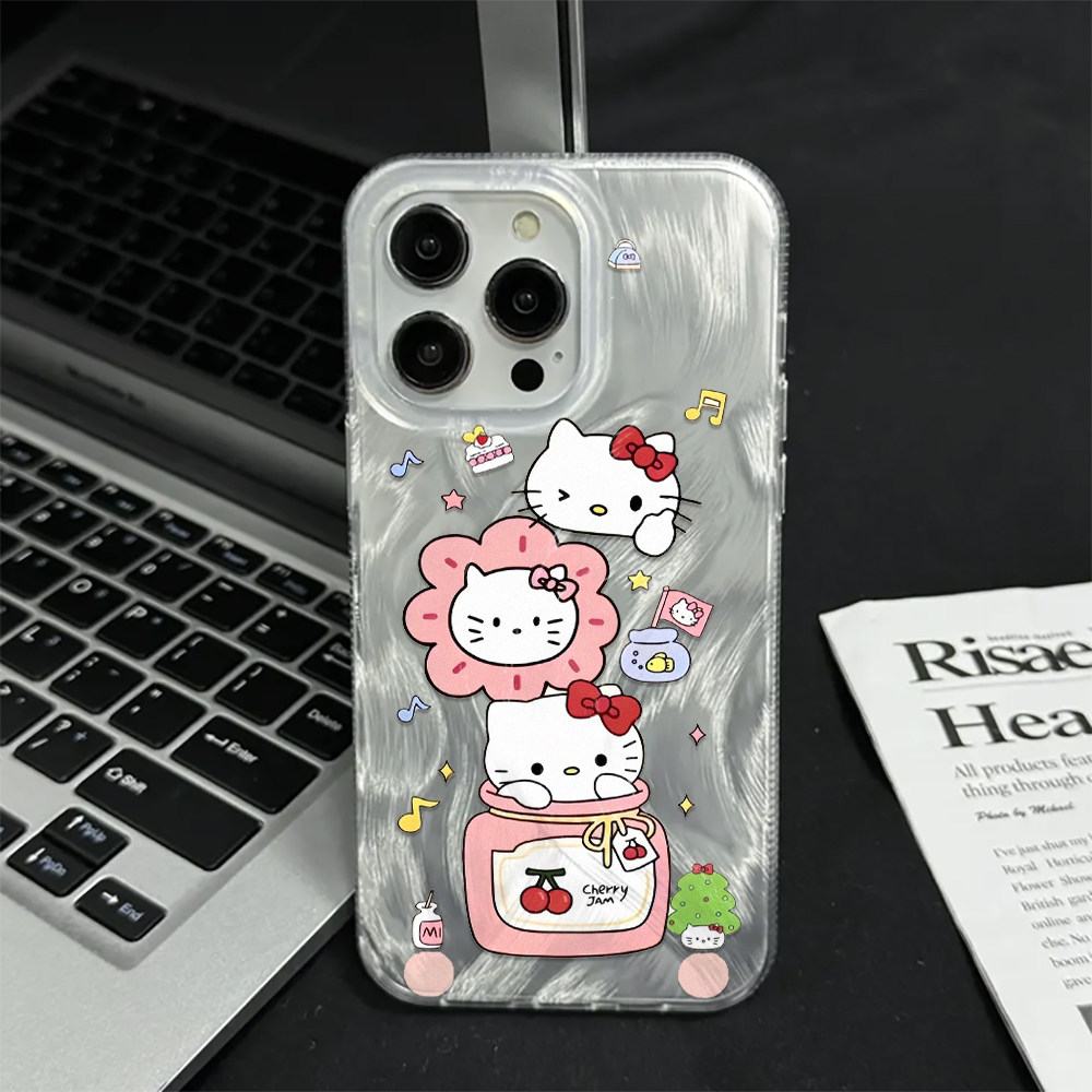 【班诗迪】羽纱HelloKitty手机壳适用苹果17保护套iphone16/15pro保护壳14plus高级感13/12promax情侣手机壳