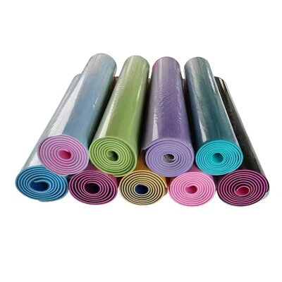 tpe微瑕外贸瑜伽垫加厚加宽防滑无味健身家用环保减震可定制图案