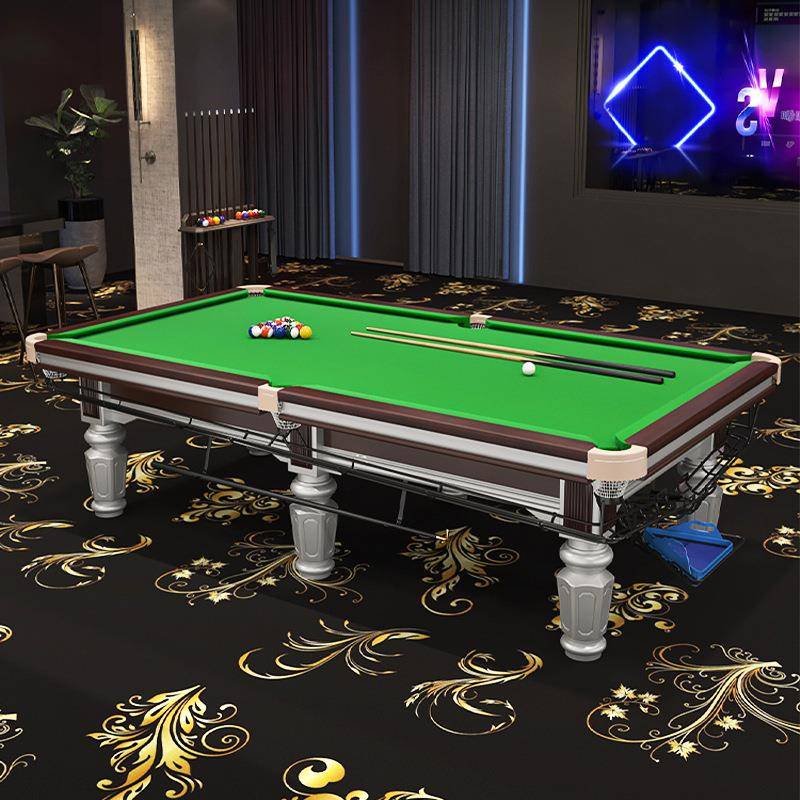 室内中式台球桌商用钢库青石家用新款多功能桌球台中八标准台球桌