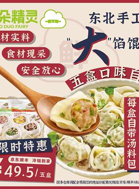 朵朵精灵.朵朵吉祥馄饨云吞抄手  7种口味自选 混装5盒*280g