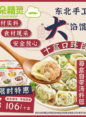 朵朵精灵.朵朵吉祥馄饨云吞抄手  8种口味自选 混装10盒*280g