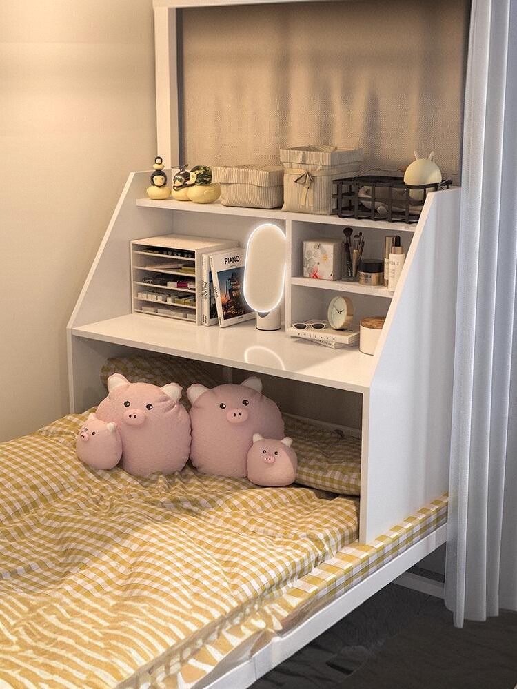 床上桌大学生宿舍神器写字书桌上下铺寝室笔记本电脑桌悬空学习桌