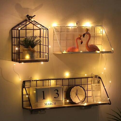 nordic style living room wall decoration ins shelf bedroom r