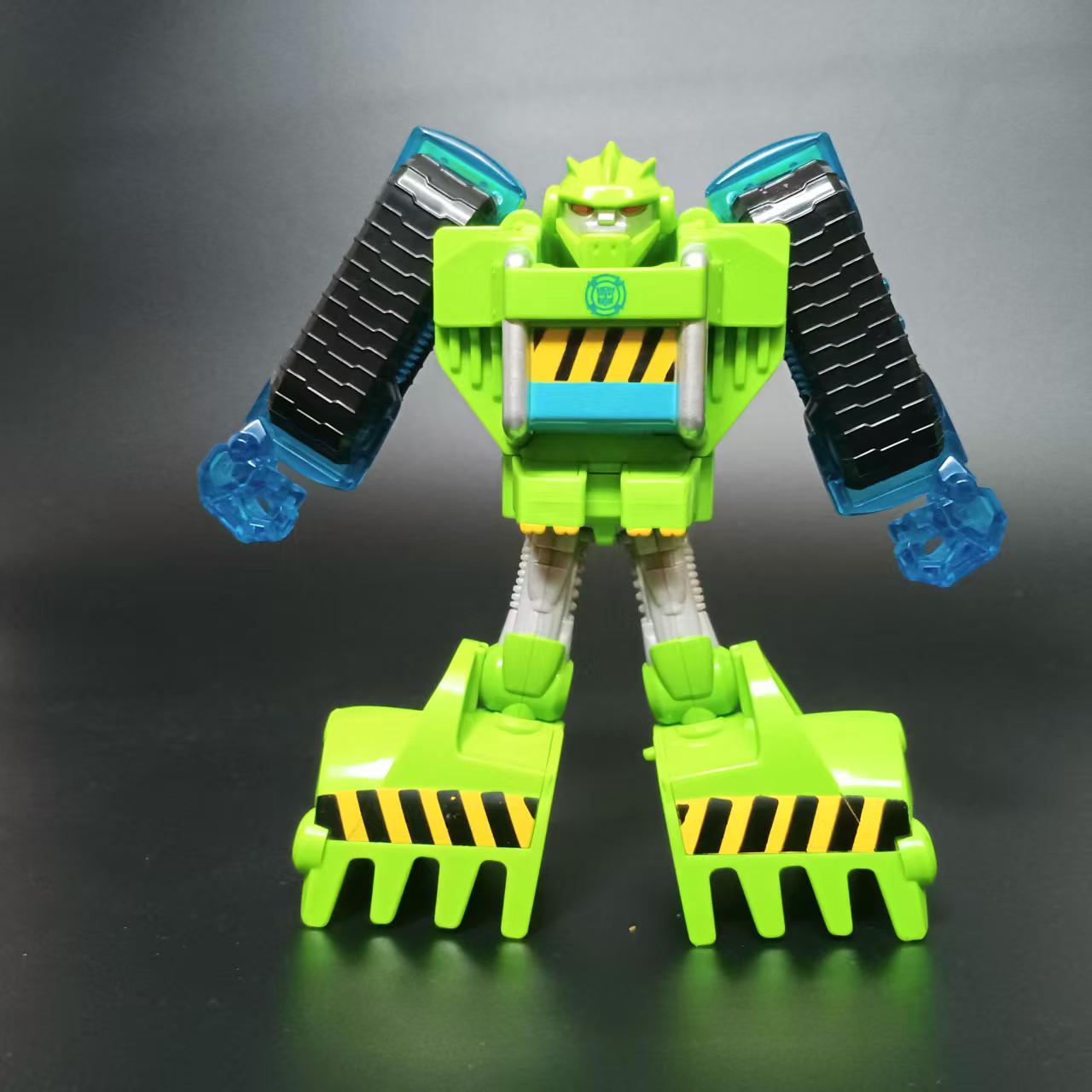 孩之宝变形金刚一步变形PlaySkool救援系列推土机巨石散货可批发