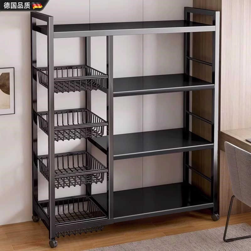 德国厨房落地多层置物架蔬菜收纳架子锅具M烤箱微波炉架多功能货,厨房/烹饪用具,微波炉置物架,淘宝优惠券,粉丝福利购,淘宝优惠卷