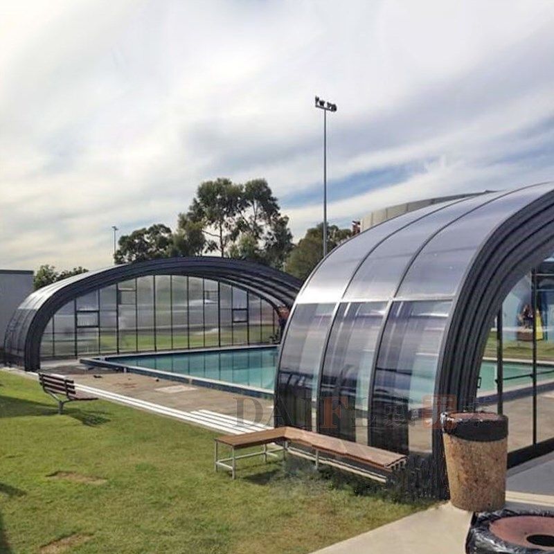 戴菲莱可折叠移动阳光房定制户外露E台阳台天井移动顶别墅智能伸