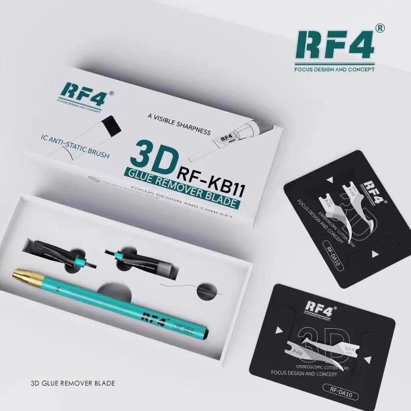 Rf4 3D手磨刀片手机维修刀片 除胶撬IC刮边胶CQPU分层刀片钢丝毛