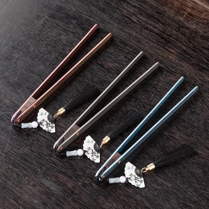 纯钛茶夹子镊g子轻奢防烫茶杯夹茶道零配六君子茶桌功夫茶具配件