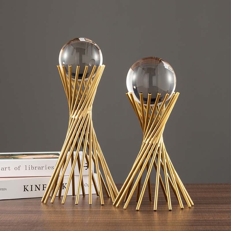 轻奢北欧房间g客厅水晶球装饰品艺术简约办公室书桌电视柜水晶摆,家居饰品,装饰摆件,淘宝优惠券,粉丝福利购,淘宝优惠卷